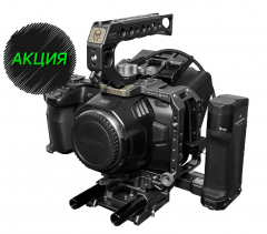 Комплект Blackmagic 6k pro+клетка+диск1ТБ+NPF970