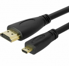Кабель HDMI-MicroHDMI тонкий 35см