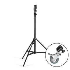 Стойка Manfrotto 008BSU с колесиками